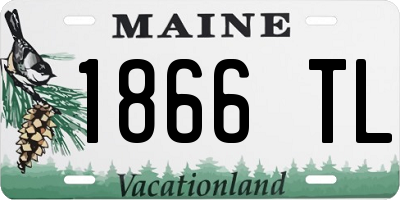 ME license plate 1866TL