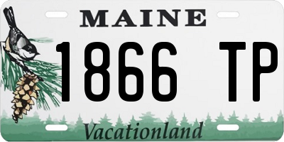 ME license plate 1866TP