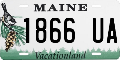 ME license plate 1866UA