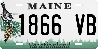 ME license plate 1866VB