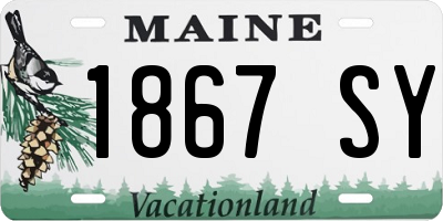 ME license plate 1867SY