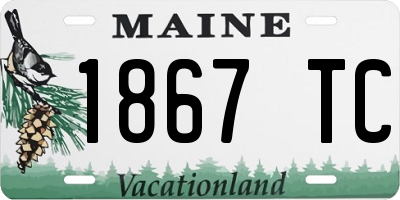ME license plate 1867TC