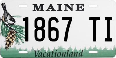 ME license plate 1867TI