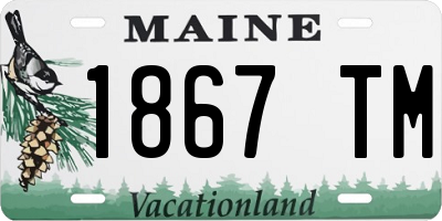 ME license plate 1867TM