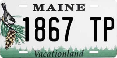ME license plate 1867TP