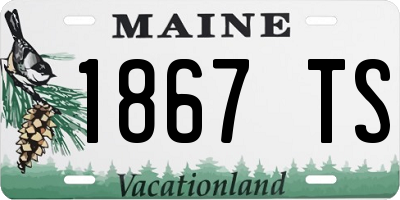 ME license plate 1867TS