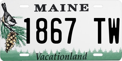 ME license plate 1867TW