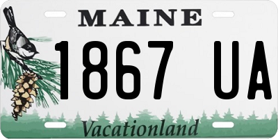 ME license plate 1867UA