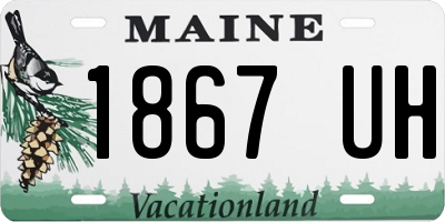 ME license plate 1867UH