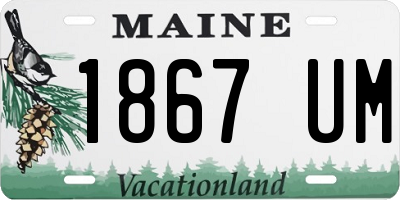 ME license plate 1867UM