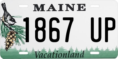 ME license plate 1867UP