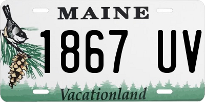 ME license plate 1867UV