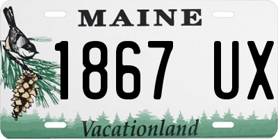ME license plate 1867UX