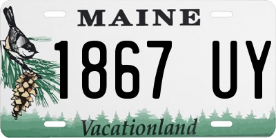 ME license plate 1867UY