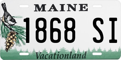 ME license plate 1868SI