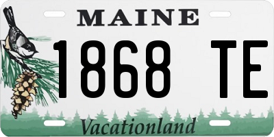 ME license plate 1868TE