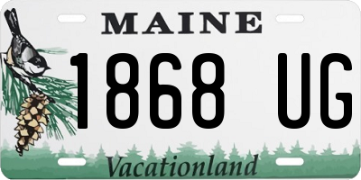 ME license plate 1868UG
