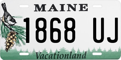 ME license plate 1868UJ