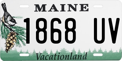 ME license plate 1868UV