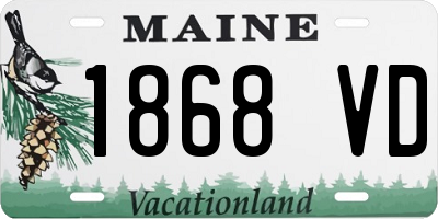 ME license plate 1868VD