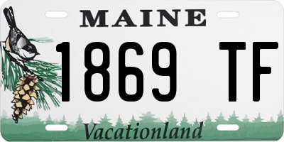 ME license plate 1869TF