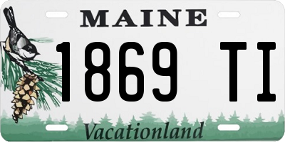ME license plate 1869TI