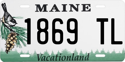 ME license plate 1869TL