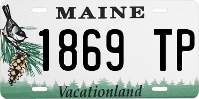 ME license plate 1869TP