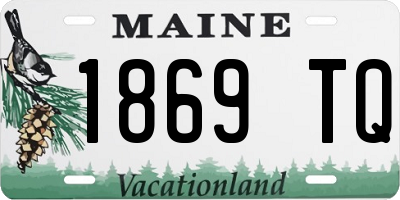 ME license plate 1869TQ