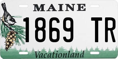ME license plate 1869TR