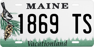 ME license plate 1869TS