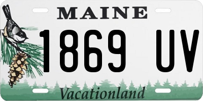 ME license plate 1869UV