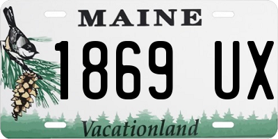 ME license plate 1869UX