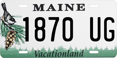 ME license plate 1870UG