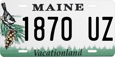 ME license plate 1870UZ