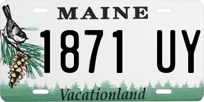 ME license plate 1871UY