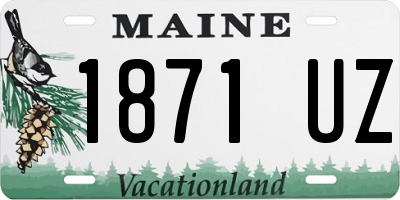 ME license plate 1871UZ