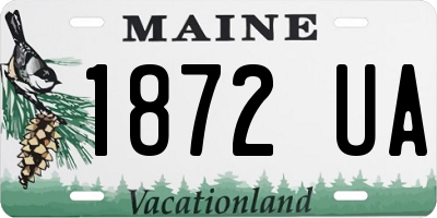 ME license plate 1872UA