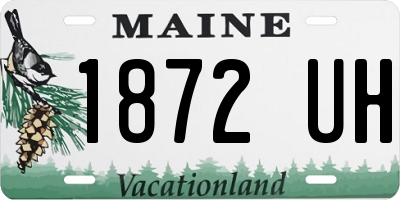 ME license plate 1872UH