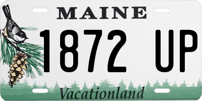 ME license plate 1872UP