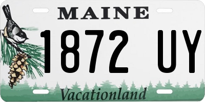 ME license plate 1872UY