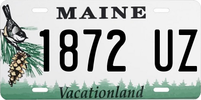 ME license plate 1872UZ