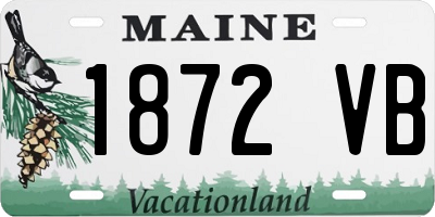 ME license plate 1872VB