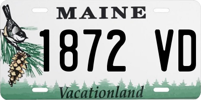 ME license plate 1872VD
