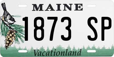ME license plate 1873SP