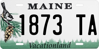 ME license plate 1873TA