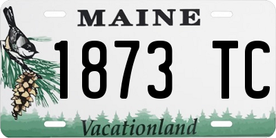 ME license plate 1873TC