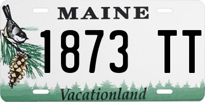 ME license plate 1873TT