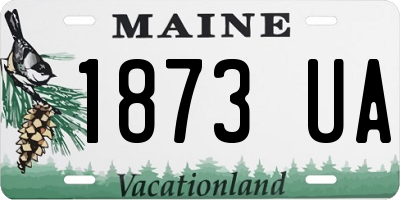 ME license plate 1873UA