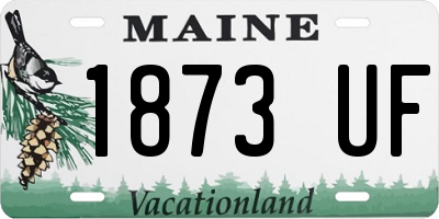 ME license plate 1873UF